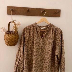 Floral Beige Blouse